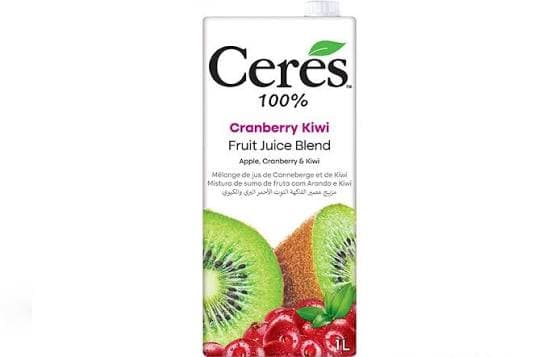 CERES CRANBERRY AND KIWI JUICE 1L