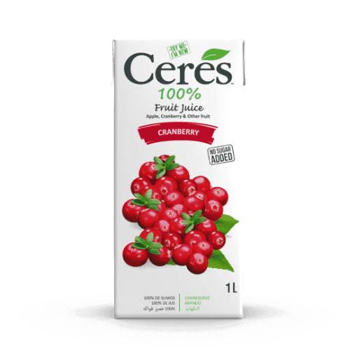 CERES CRANBERRY JUICE 1L