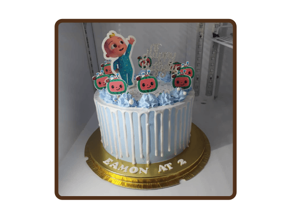 8″ ROUND 6 INCH HEIGHT BIRTHDAY CAKE (FAB5)