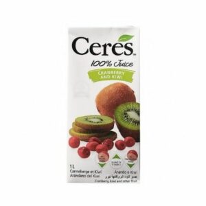 CERES CRANBERRY AND KIWI JUICE 1L