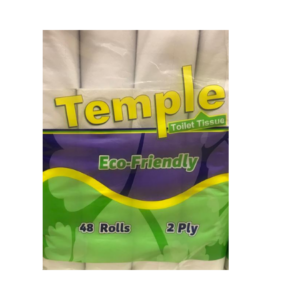 TEMPLE TOILET TISSUE - 48 ROLLS