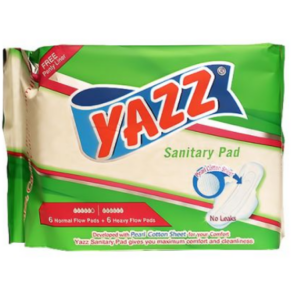 YAZZ HEAVY FLOW PINK SANITARY PADS 24/Pack (WHOLESALE)