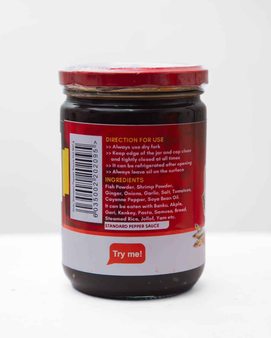 Firstpick Canned Shito Black Pepper Sauce 370g Hot (WHOLESALE) - Image 4